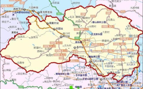 北京市昌平区地图（昌平区地图高清版大图）