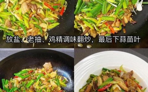 蒜苗回锅肉的做法（莲白蒜苗回锅肉的做法）