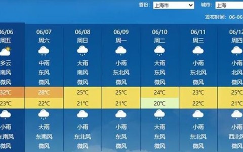 上海今天天气预报（上海今天天气预报说有）