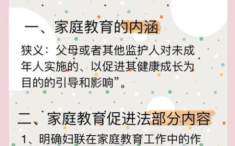 家庭教育促进法（家庭教育促进法全文电子版）