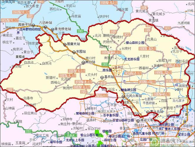 北京市昌平区地图(昌平区地图高清版大图)