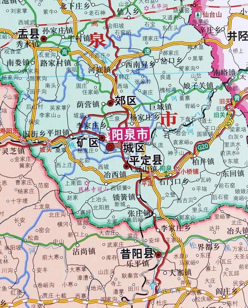 阳泉地图（阳泉地图高清版大图片）
