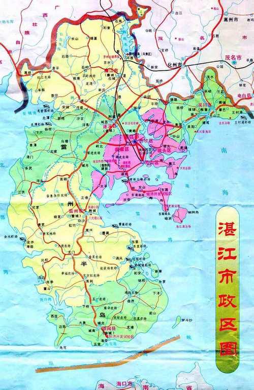 雷州市地图(广东省雷州市地图)